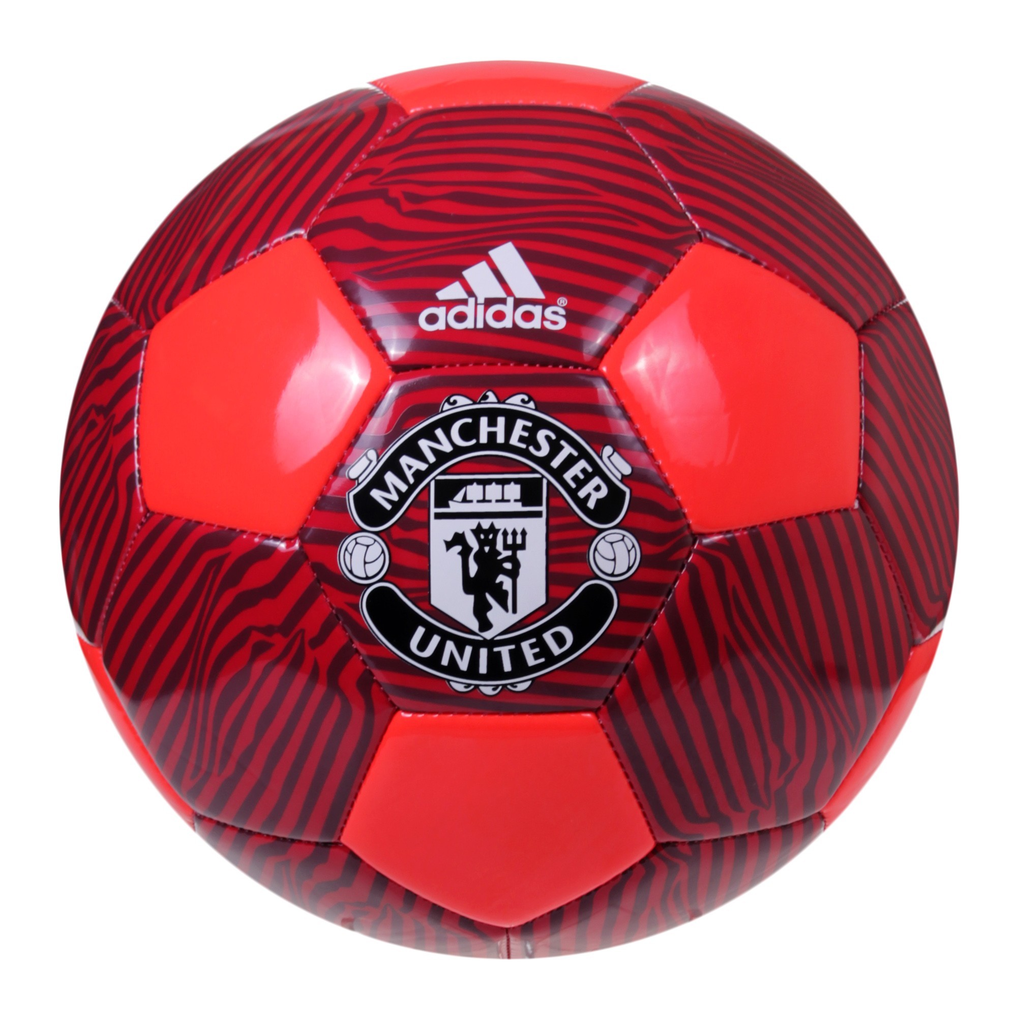 Футбольный мяч adidas Manchester United красный