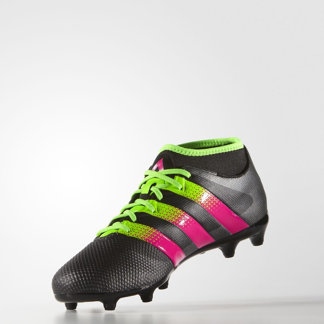 Adidas Performance Men'S Ace 16.3 Fg/Ag Soccer Shoe,Black/Shock Green/Shock Pink,11 M Us (888594799469)