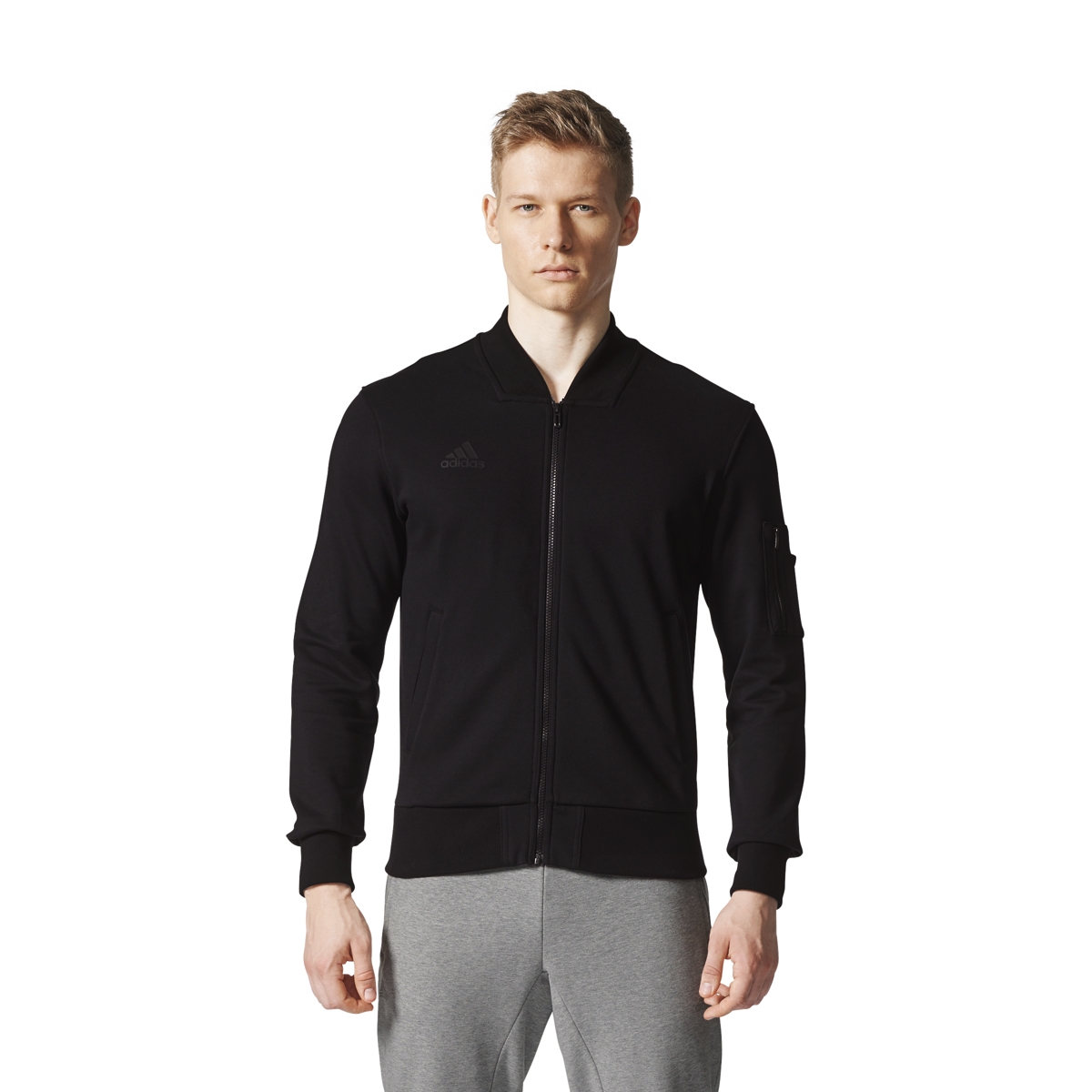 adidas men's tango future bomber jacket black