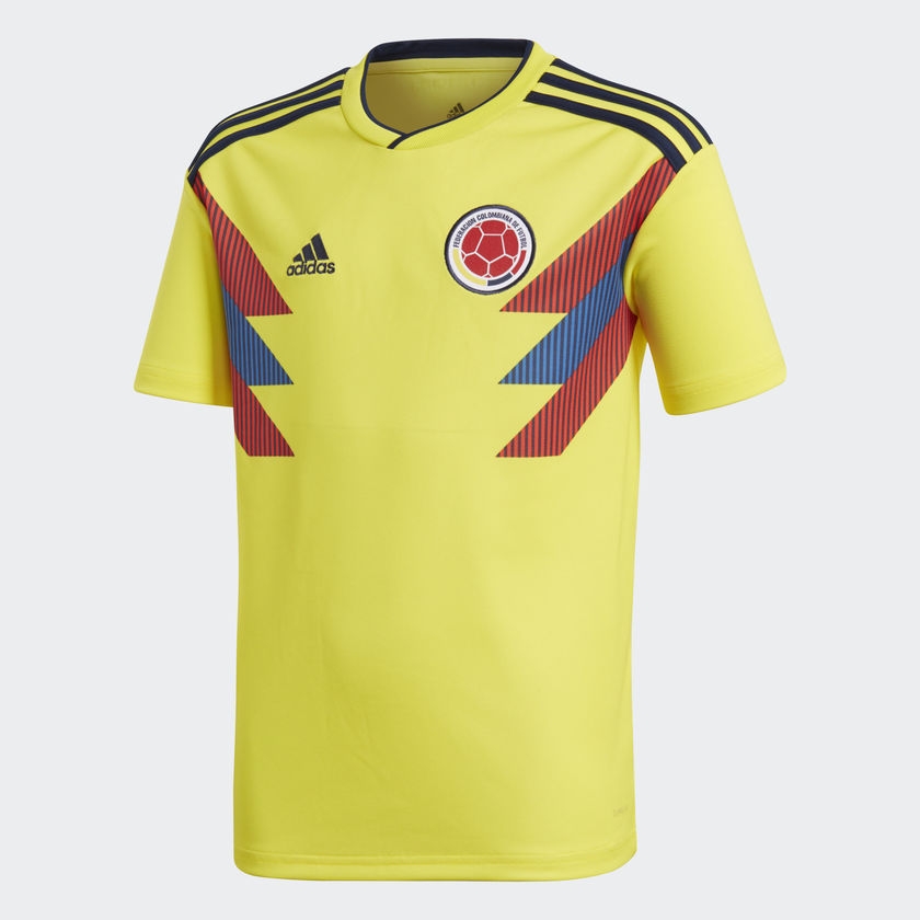 Adidas Colombia National Team Home Jersey 2017/18 - Soccer ...