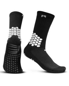 MediCaptain Grip Socks w/Cushioned Ankle Protection Black