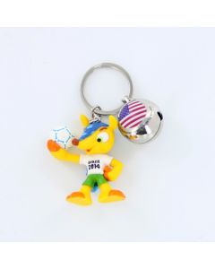 Wagon Brazil FIFA 2014 WorldCup USA Cartoon Keychain