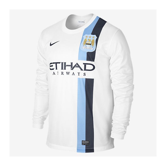 Weiland Gluren soep Nike Manchester City Men's Long Sleeve 3rd Jersey 2013/14