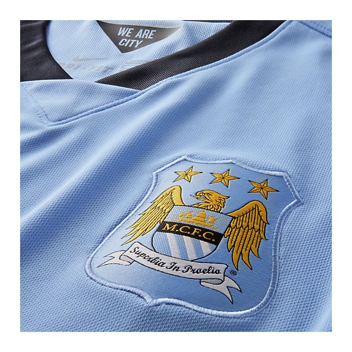 Nike Manchester City Men's Home Stadium Long Sleeve Jersey
