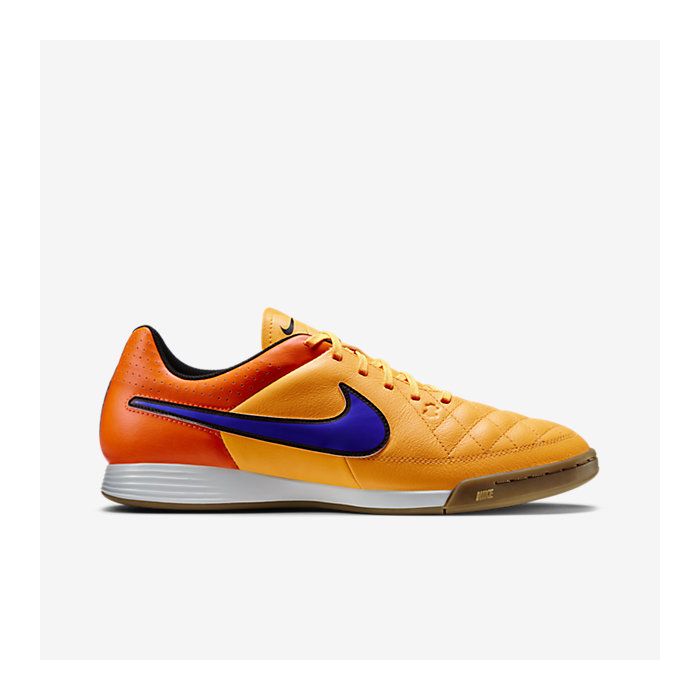 mudo olvidadizo dólar estadounidense Nike Tiempo Genio Leather IC (Orange)