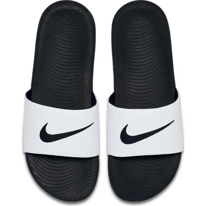 white nike kawa slides