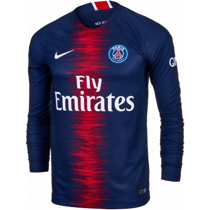 Nike Paris Saint Germain PSG LS Home Jersey 2018 19