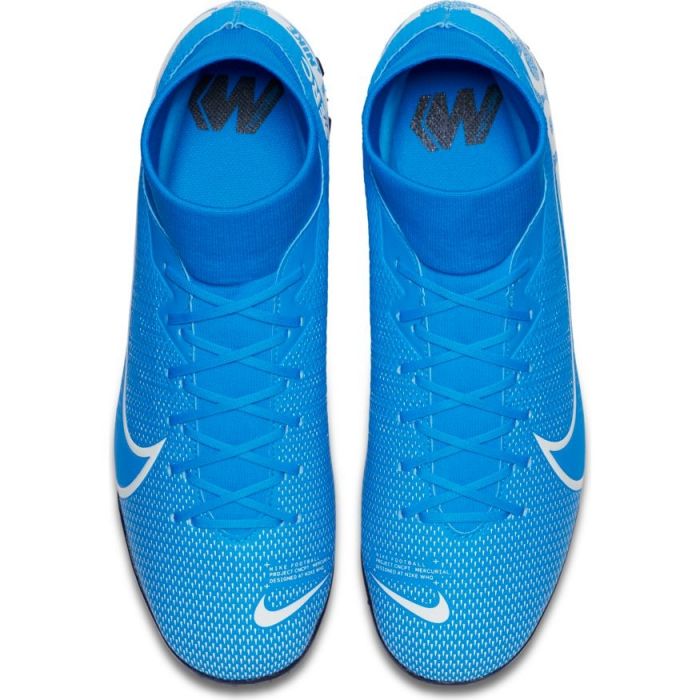 Mercurial superfly 7 elite tf artificial turf soccer shoe - blue hero/white/obsidian outlet