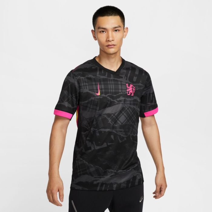 Nike Chelsea ユニフォーム 黒/ピンク Jersey Nike Kids Chelsea FC 2024-2025 Third Anthracite-Black