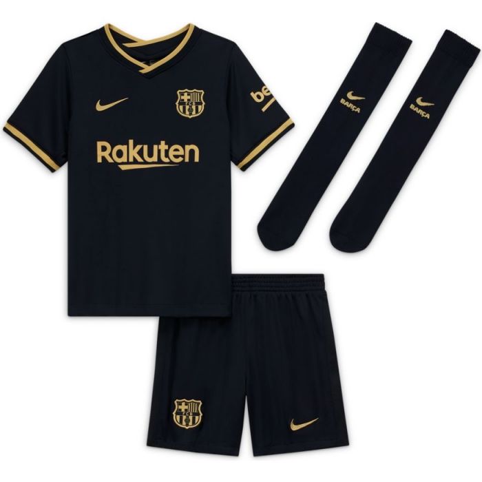 Barcelona black gold away kit photos