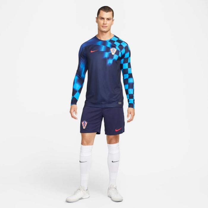 ウェア 17-18 Croatia  kit Nike Croatia Stadium Away Jersey LS WC 2022