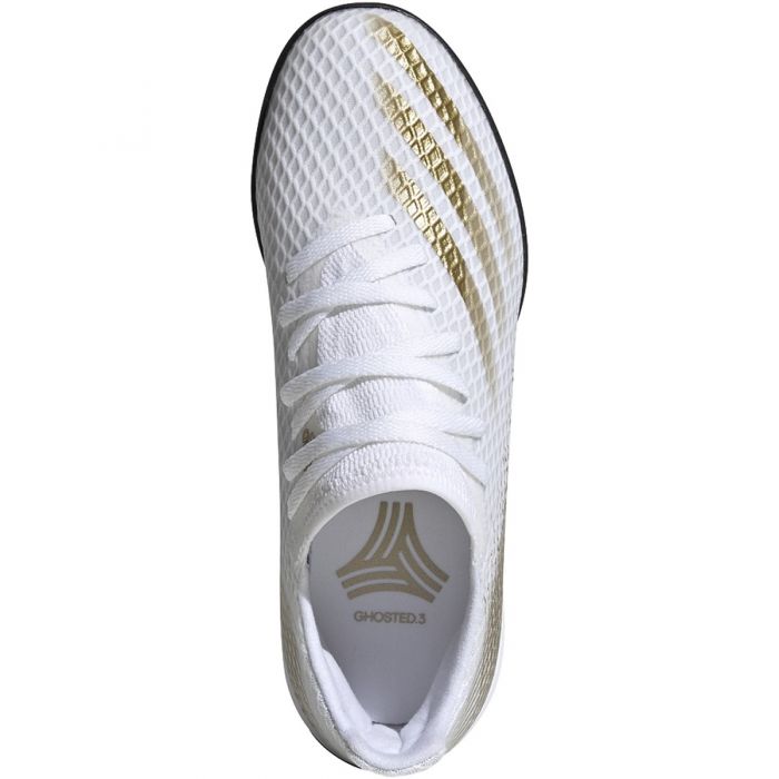 adidas gazelle silver green womens X Ghosted.3 Laceless Turf Soccer Shoes White Men's