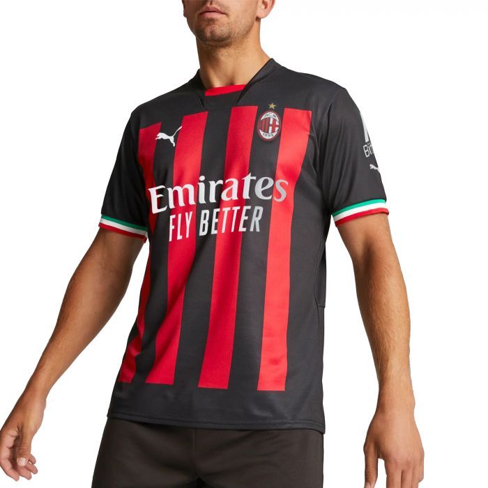 ウェア 22-23 AC MILAN HOME ROSSO NERO PUMA L Puma AC MILAN HOME JERSEY 22-23