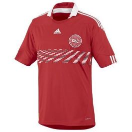 Accor ondsindet modul Adidas Denmark Men's Home Stadium Jersey 2010/11