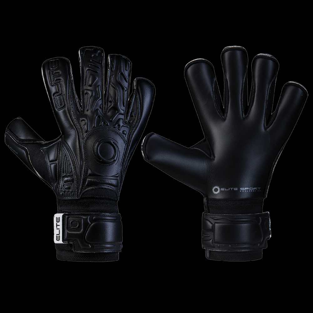 Elite Sport Black Solo Goalkeeper Gloves Soccer Premier