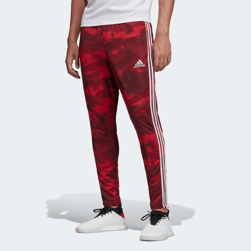 red camo adidas pants